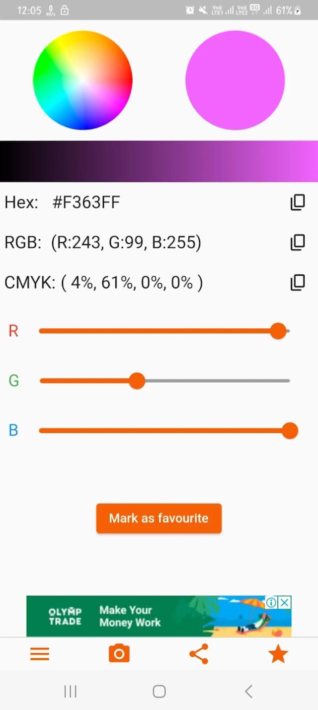 Color Eye Dropper (Productivity) app screen 2 of 4 built by MobileappWork